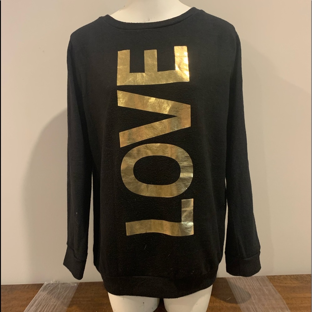 Black LOVE Sweater